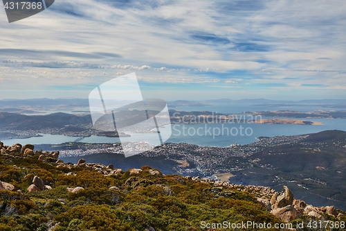 Image of Hobart from above