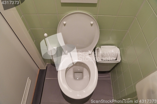 Image of Toilet seat open