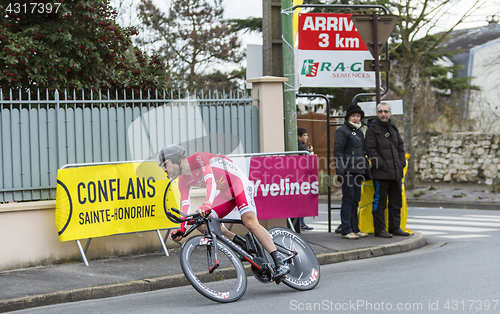 Image of The Cyclist Cyril Lemoine - Paris-Nice 2016