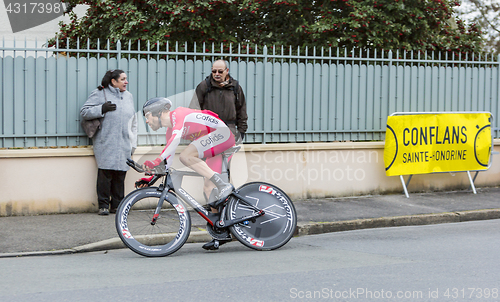 Image of The Cyclist Cyril Lemoine - Paris-Nice 2016
