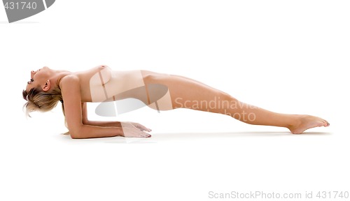 Image of naked yoga