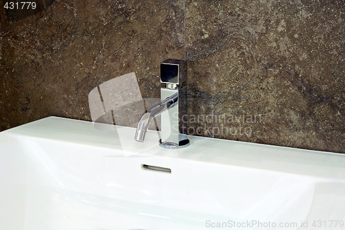 Image of Modern sink detail