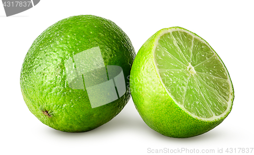 Image of Lime whole and half