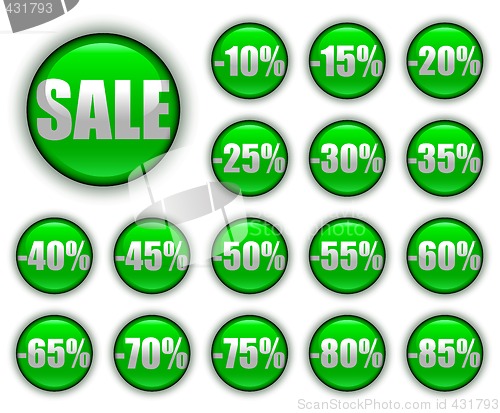 Image of discount web buttons