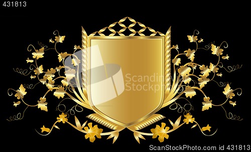Image of golden shields
