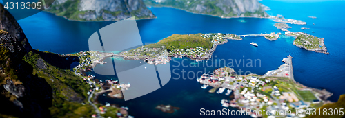 Image of Panorama Lofoten is an archipelago in the county of Nordland, No