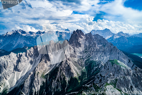 Image of National Nature Park Tre Cime In the Dolomites Alps. Beautiful n