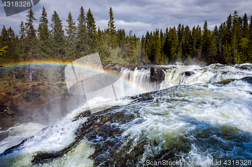 Image of Ristafallet waterfall in the western part of Jamtland is listed 