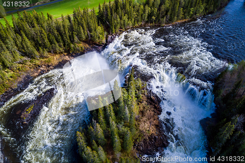 Image of Ristafallet waterfall in the western part of Jamtland is listed 