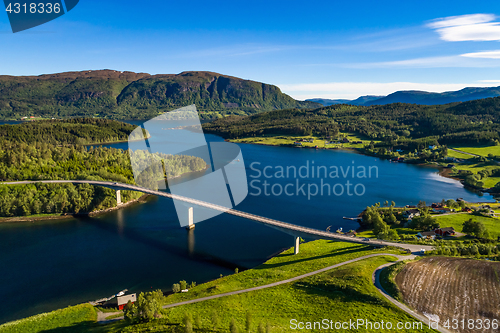 Image of Beautiful Nature Norway aerial photography.