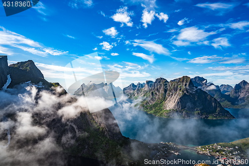 Image of Lofoten is an archipelago in the county of Nordland, Norway.