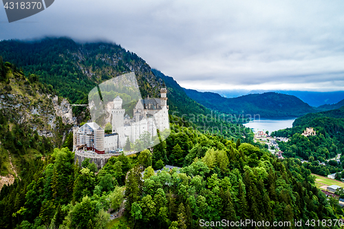 Image of Neuschwanstein Castle Bavarian Alps Germany