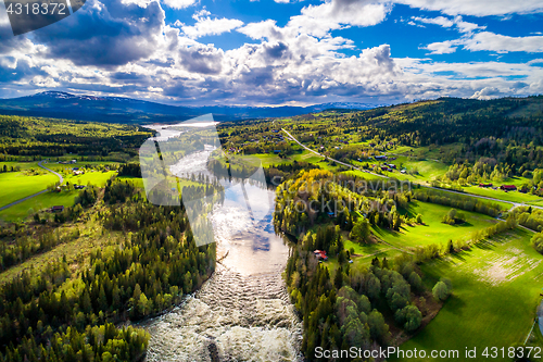 Image of Ristafallet waterfall in the western part of Jamtland is listed 