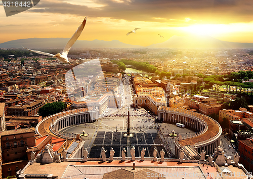 Image of Panoramic view of Vatican