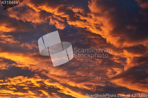 Image of Sunset sky clouds