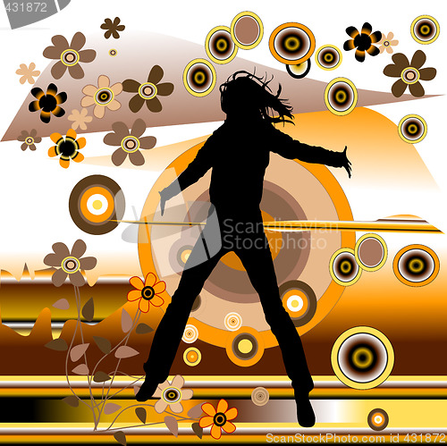Image of jumping woman