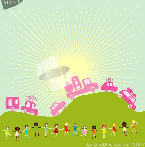 Image of group of kids playing