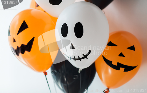 Image of scary air balloons decoration for halloween party