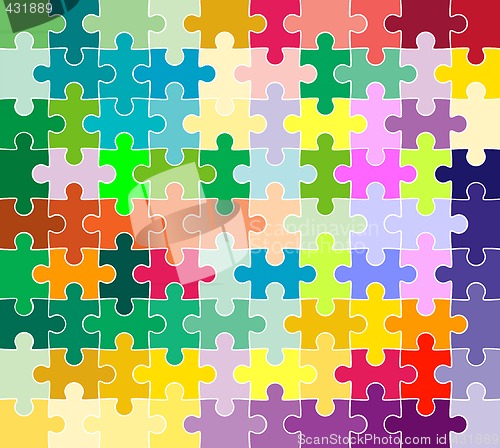 Image of jigsaw puzzle pattern