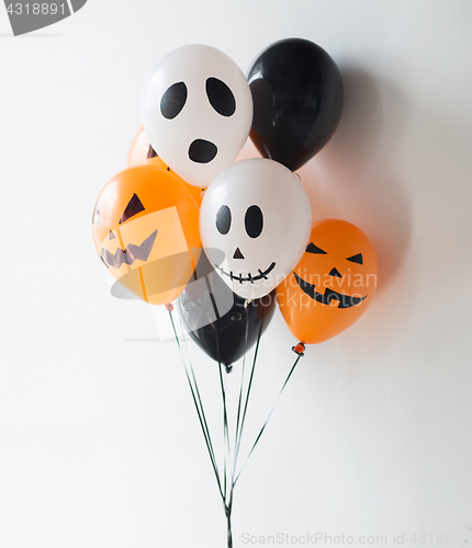 Image of scary air balloons decoration for halloween party