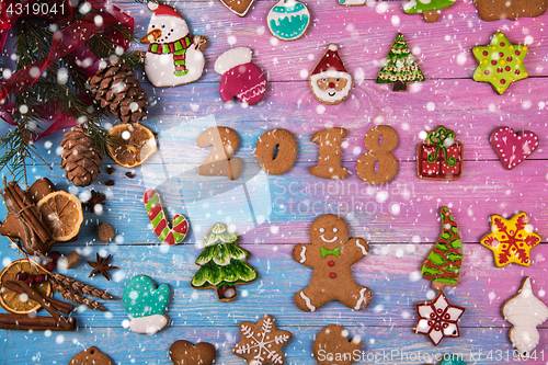 Image of Gingerbreads for new 2017 years