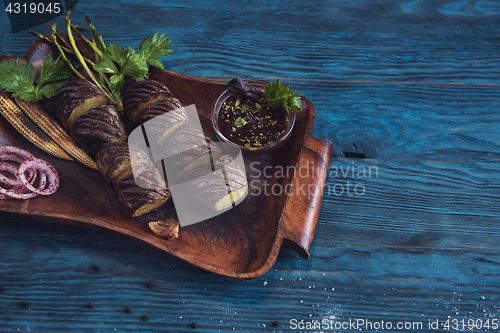 Image of Grilled potato at plate