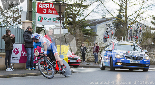 Image of The Cyclist Mickael Delage - Paris-Nice 2016