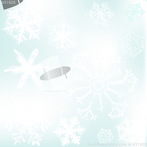 Image of designs of snowflakes