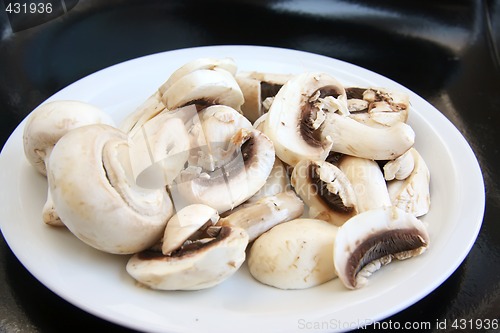 Image of Sliced mushrooms