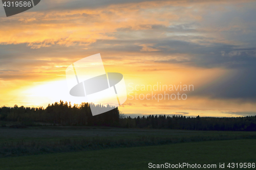 Image of Mysterious Sunset Sky