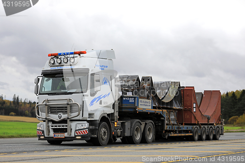 Image of Renault Premium Wide Load Transport on Highway