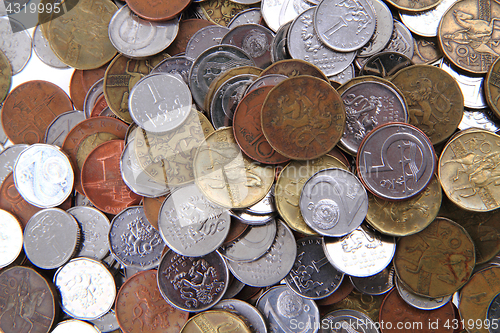 Image of czech coins background