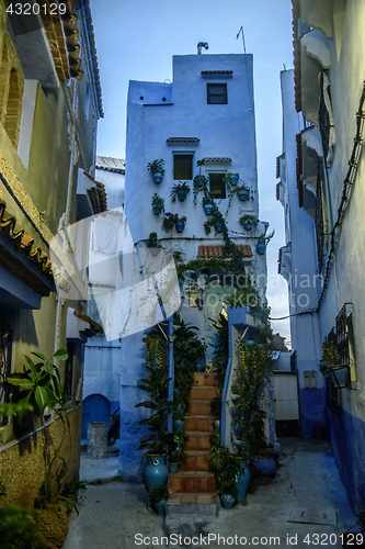 Image of Chefchaouen, the blue city in the Morocco.