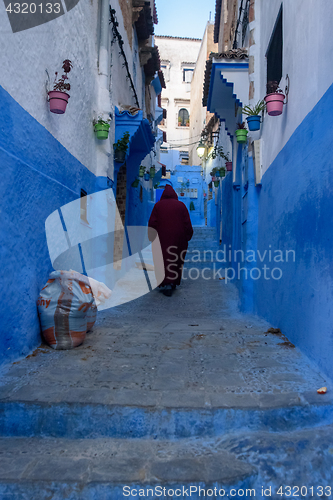 Image of Chefchaouen, the blue city in the Morocco.