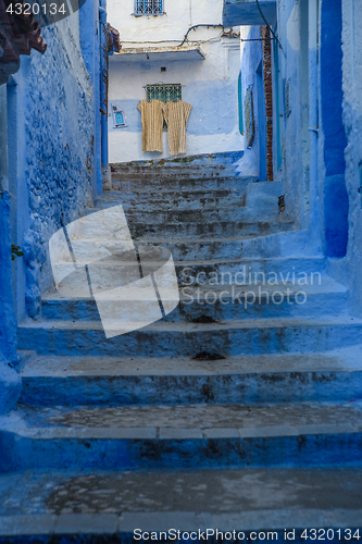 Image of Chefchaouen, the blue city in the Morocco.