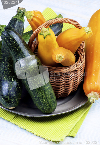 Image of Fresh Colorful Zucchini