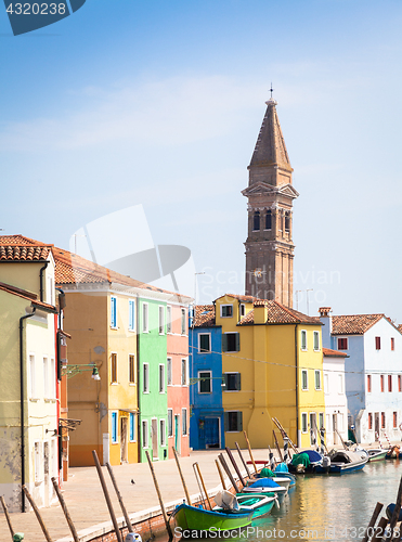 Image of Colored houses in Venice - Italy