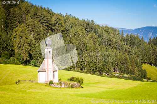 Image of The Church of San Giovanni in Dolomiti Region - italy