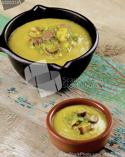 Image of Pea Soup with Smoked Sausages