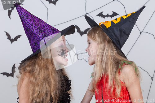 Image of Happy children on Halloween party