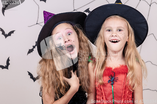 Image of Happy children on Halloween party