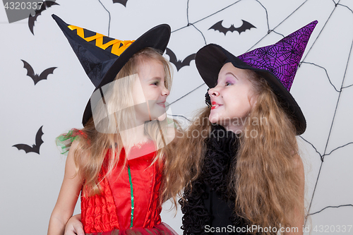 Image of Happy children on Halloween party