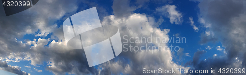 Image of Cloudscape Panorama Background