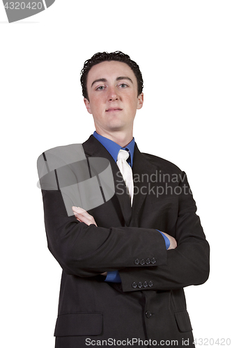 Image of Close up of  well dressed  businessman with crossed arms