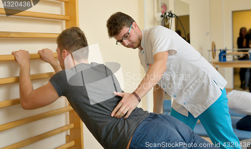 Image of Physical therapist kinetotherapy 