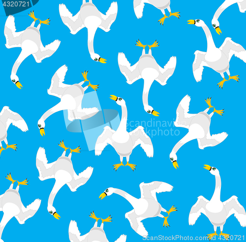 Image of Bird swan pattern