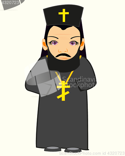 Image of Priest in cassock