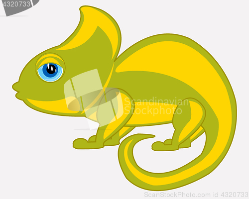 Image of Cartoon animal chameleon