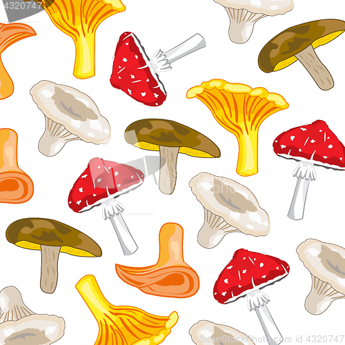 Image of Colorful mushroom background