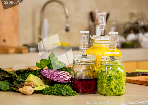 Image of Fermented food jars